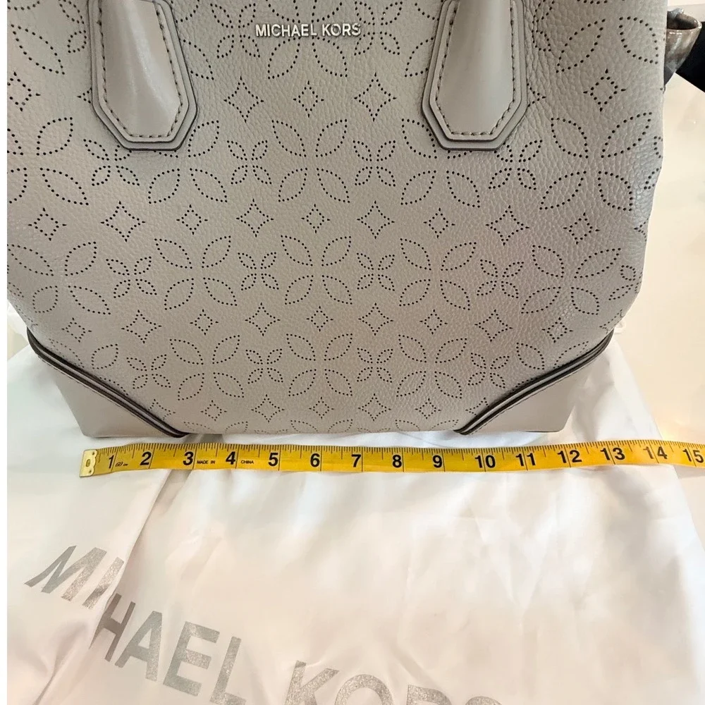 Michael‎ Kors Mercer Gallery Perforated Leather Crossbody  Bag Laser Cut Floral